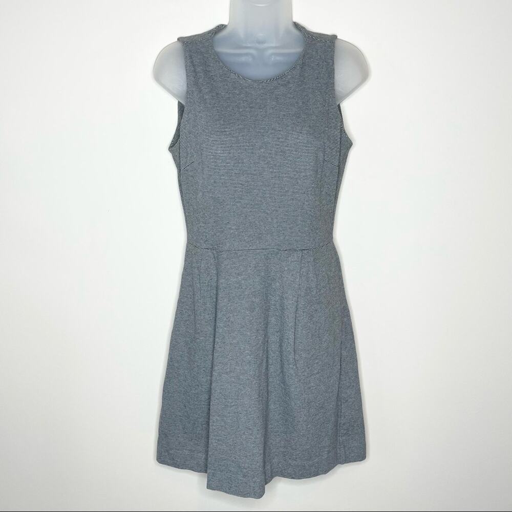 MADEWELL gray cotton knit “verse” sleeveless sheath dress size small minimalist - Picture 2 of 6